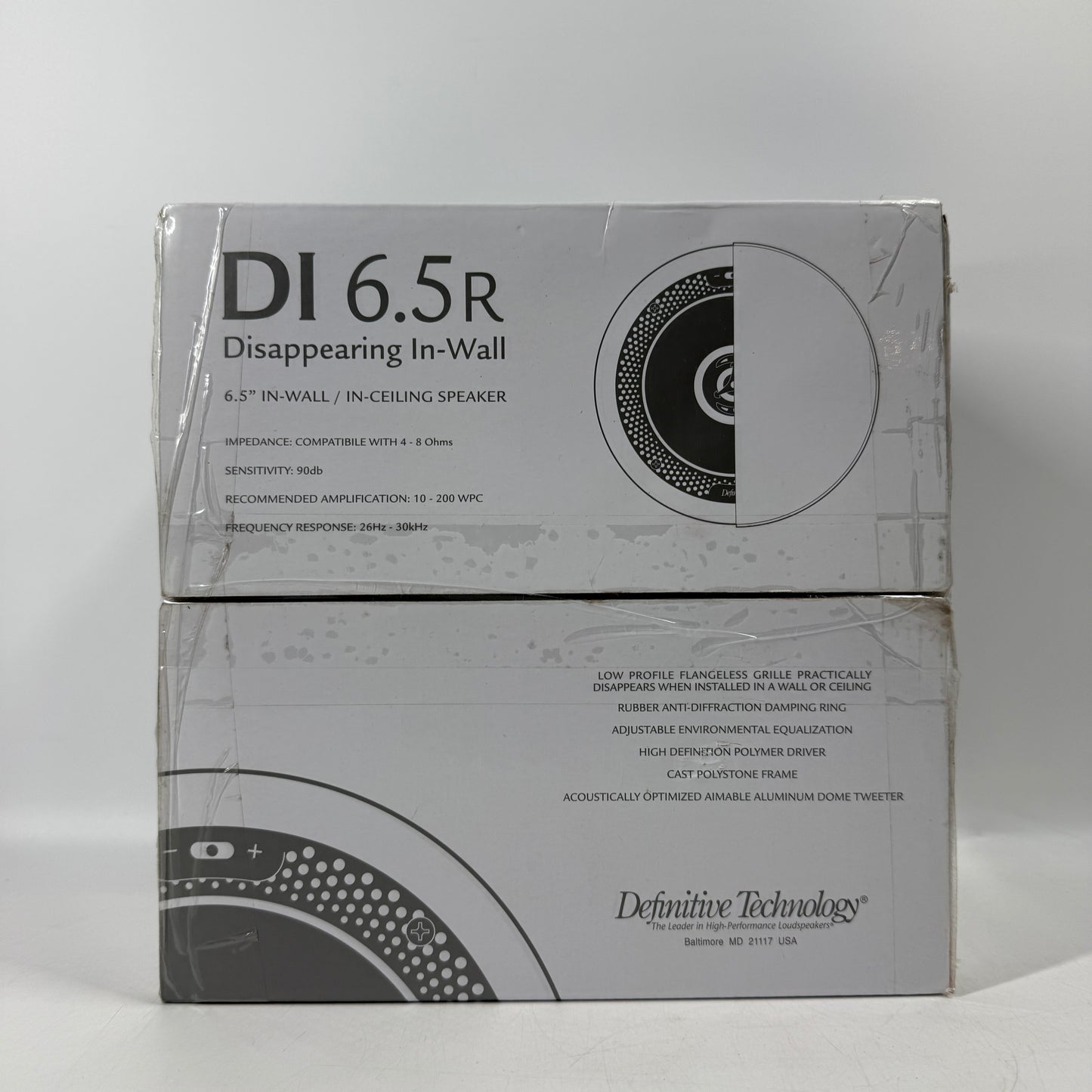 New Definitive Technology DI 6.5r In-Wall/In-Ceiling Speaker Black INWALLDI6.5R