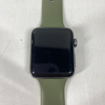 GPS Only Apple Watch Series 2 42MM Space gray Aluminum Black Sport Band A1758