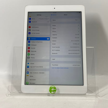WiFi Only Apple iPad Air 1st Gen 16GB Silver FD788LL/B