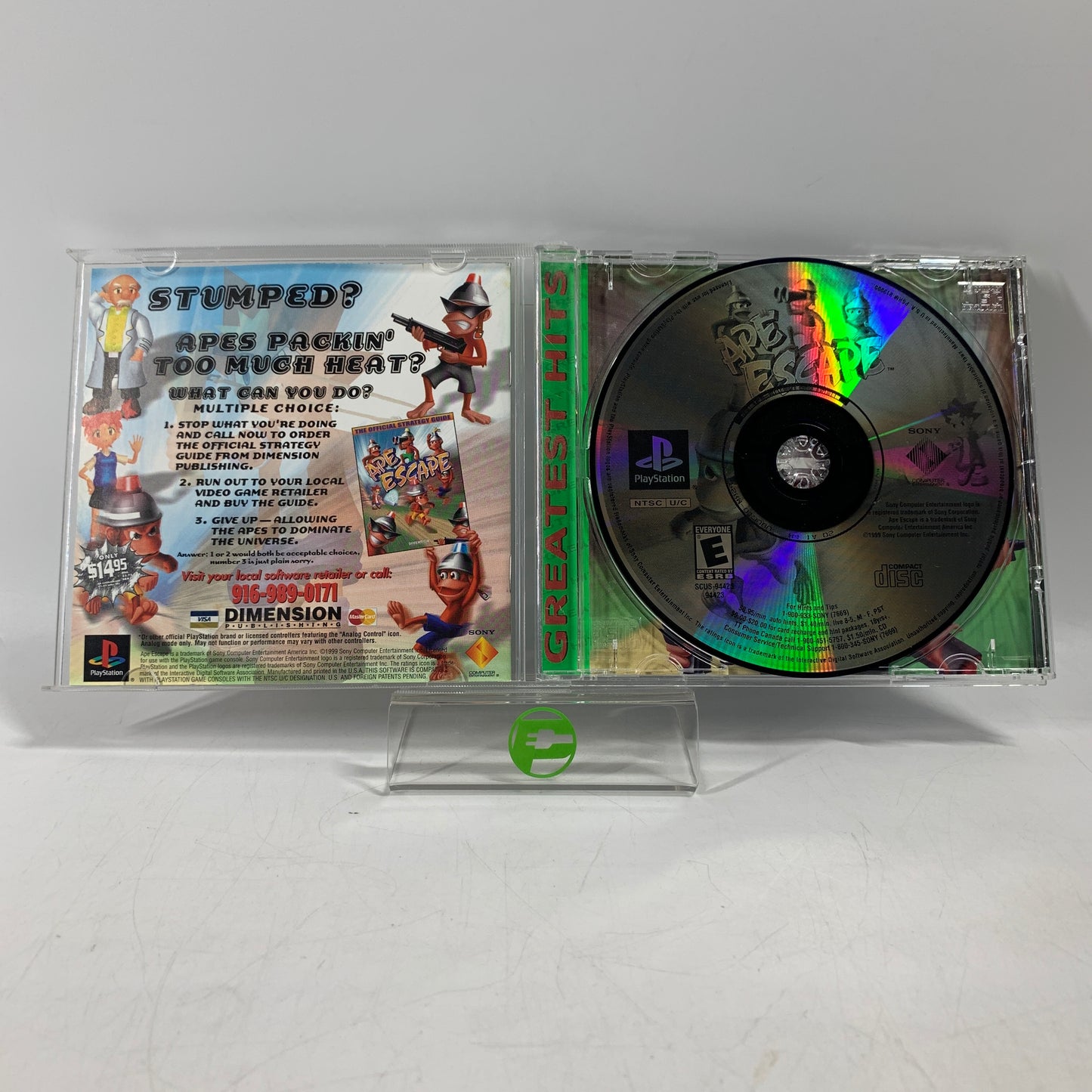 Ape Escape [Greatest Hits] (Sony PlayStation 1 PS1, 1999)