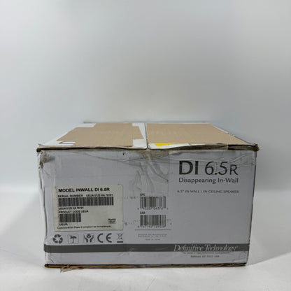 New Definitive Technology DI 6.5r In-Wall/In-Ceiling Speaker Black INWALLDI6.5R