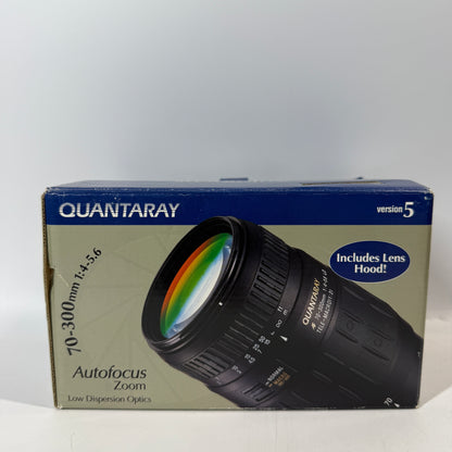 Quantaray TELE-Macro Lens 70-300mm f/4-5.6 LD For Canon EF Mount