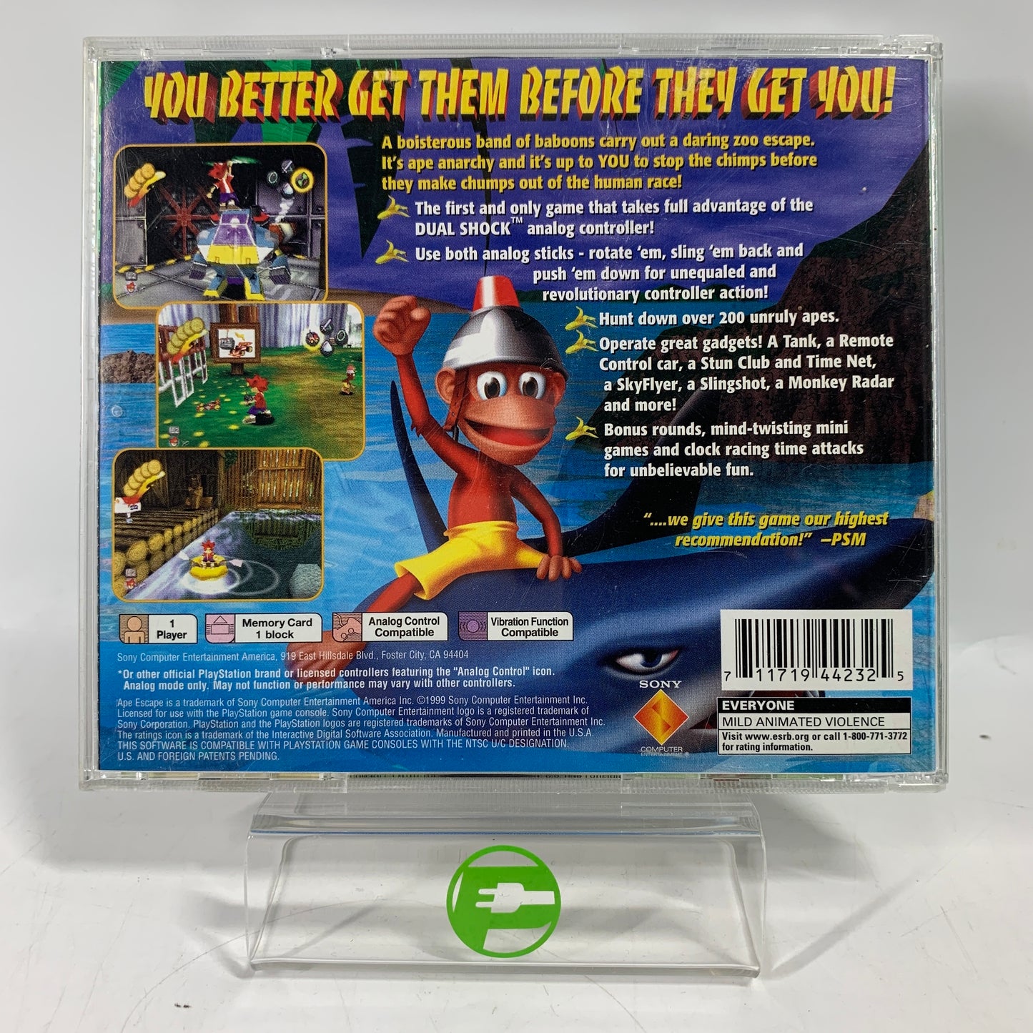 Ape Escape [Greatest Hits] (Sony PlayStation 1 PS1, 1999)