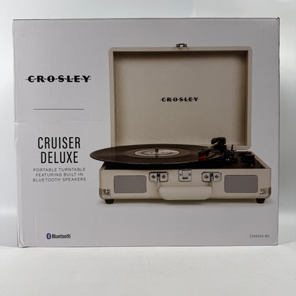 Crosley Cruiser Deluxe Portable Turntable Featuring Built-In Bluetooth Speakers
