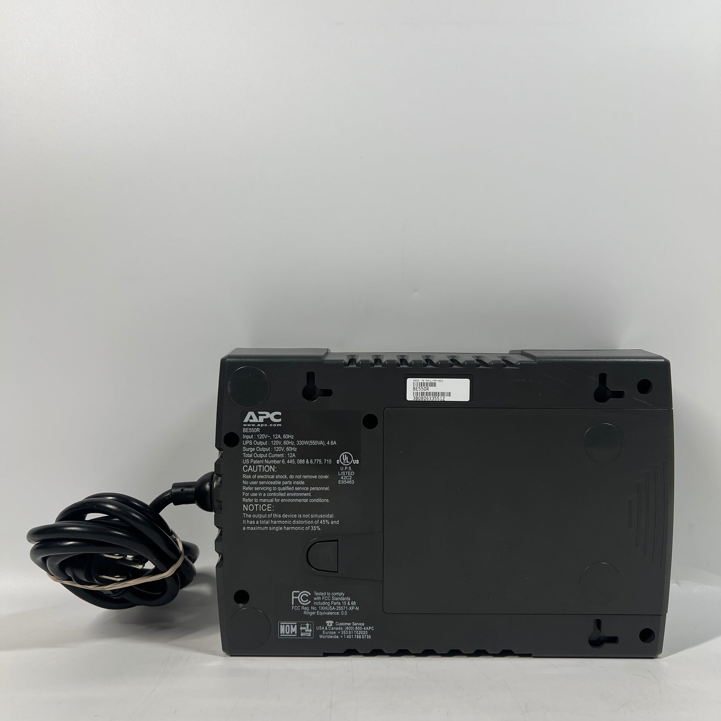 APC Back-UPS ES 550 8-Outlet Battery Backup Surge Protector BE550R