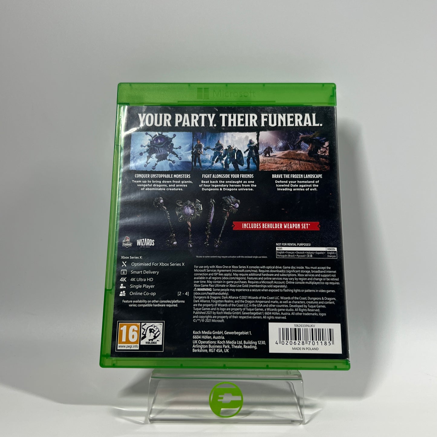 Dungeons & Dragons: Dark Alliance [Day One Edition] (Microsoft Xbox Series X, 2021)
