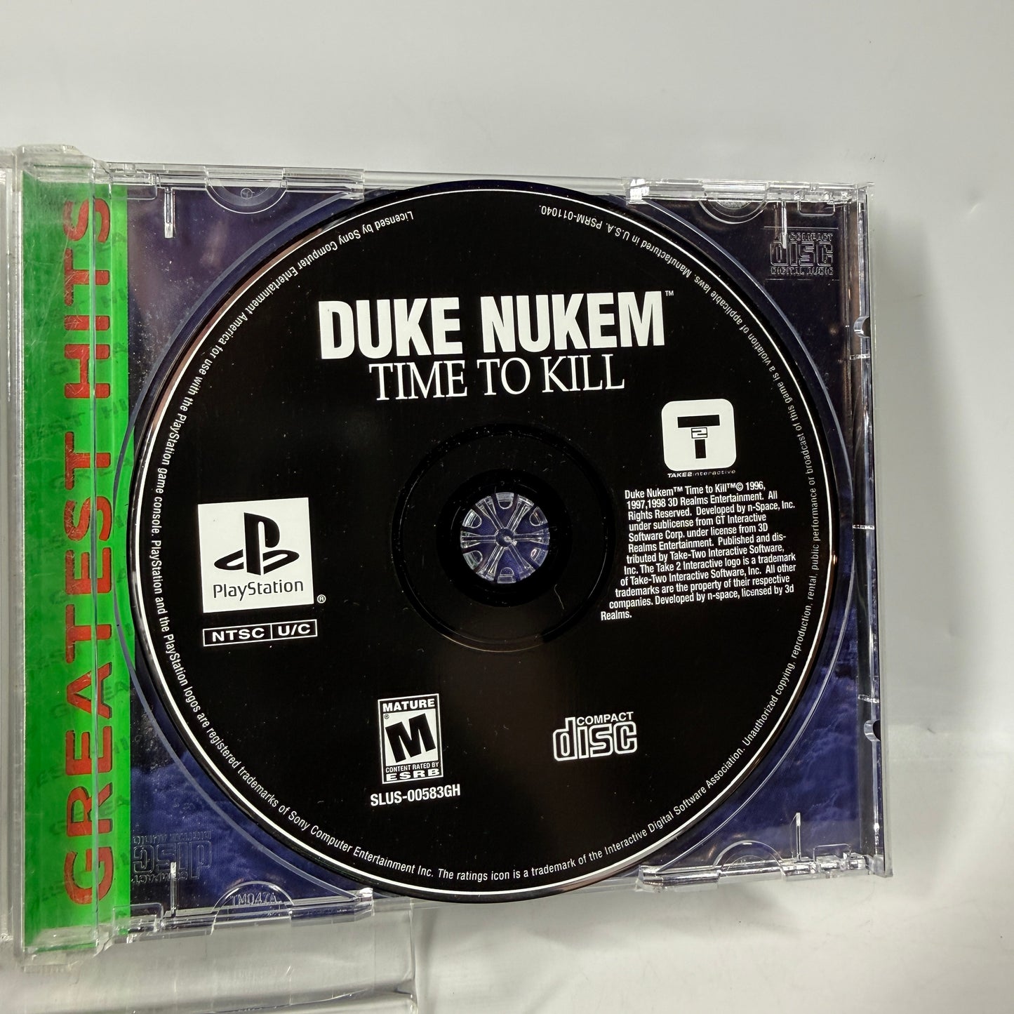 Duke Nukem Time to Kill [Greatest Hits] (Sony PlayStation 1 PS1, 1998)