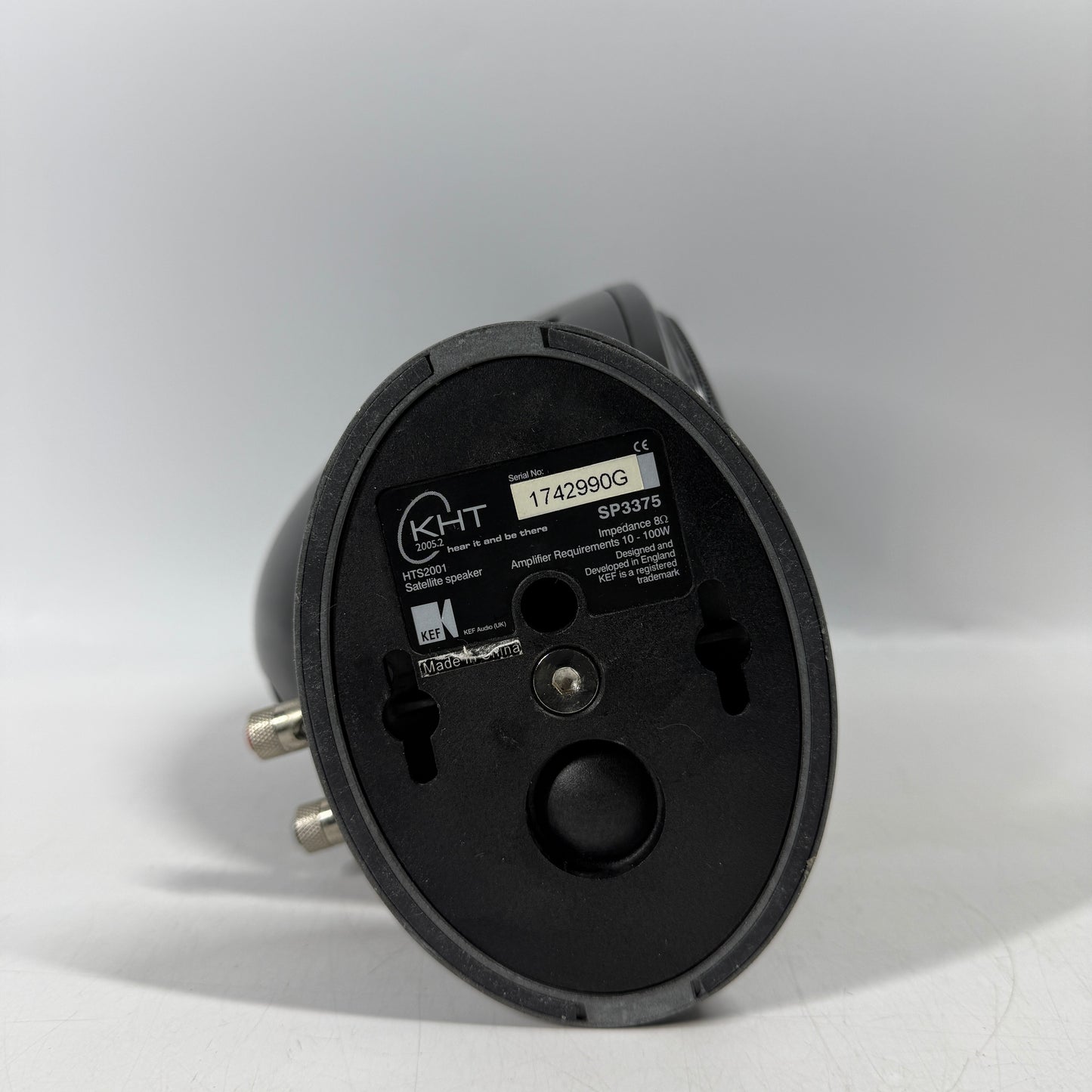 KEF KHT Egg Satellite Speakers HTS2001 UNTESTED