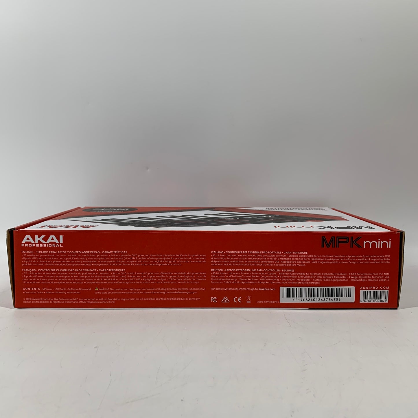 akai MPK Mini industry standard midi controller