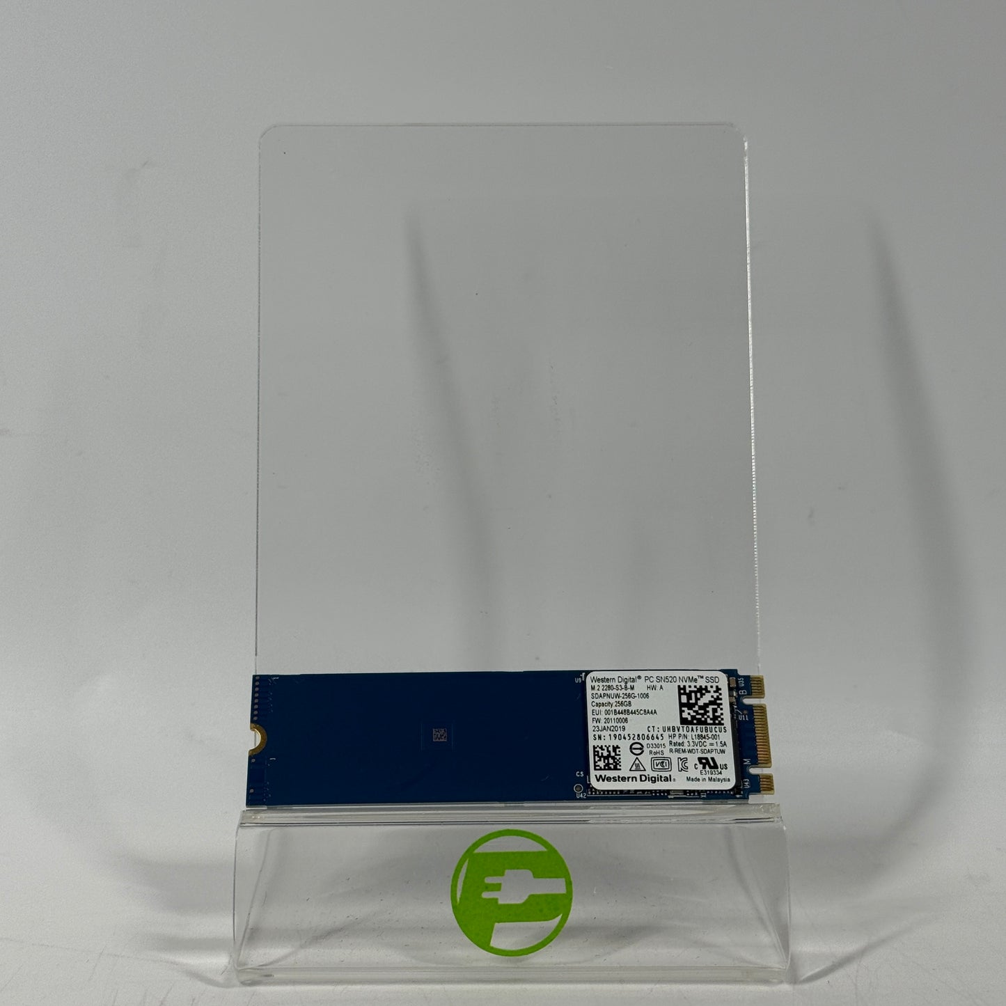 Western Digital 2280mm SN520 256GB M.2 NVMe Gen 3.0 x 4 SSD