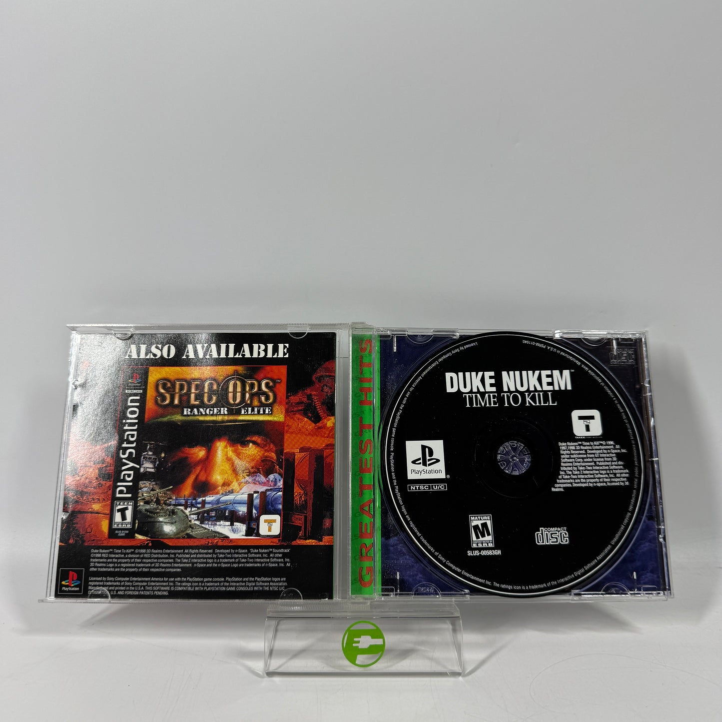 Duke Nukem Time to Kill [Greatest Hits] (Sony PlayStation 1 PS1, 1998)