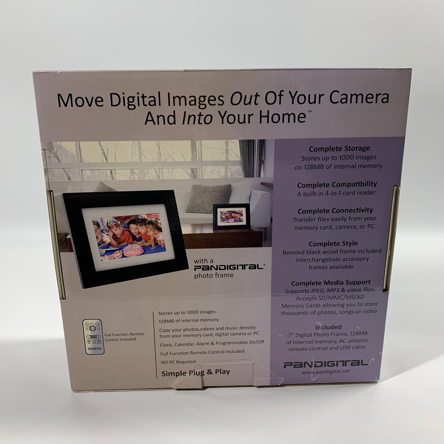 Pandigital PAN7001W01 LCD Digital Photo Frame 