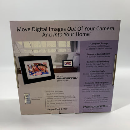 Pandigital PAN7001W01 LCD Digital Photo Frame 