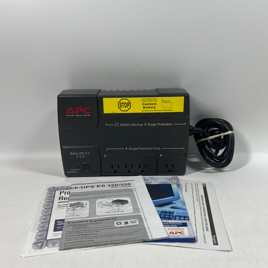 APC Back-UPS ES 550 8-Outlet Battery Backup Surge Protector BE550R