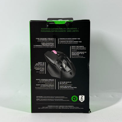 New Razer Basilisk v3 X Hyperspeed Customizable Wireless Gaming Mouse RZ01-0487