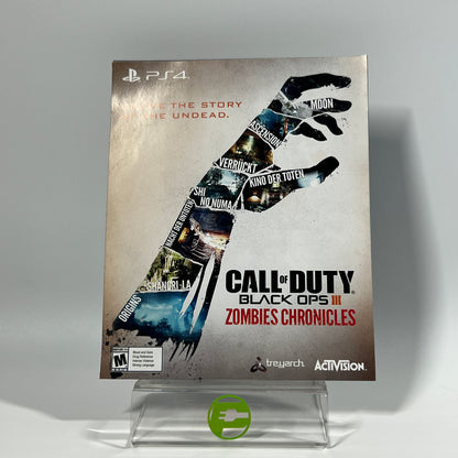 Call of Duty Black Ops III [Zombie Chronicles] (Sony PlayStation 4 PS4, 2017)