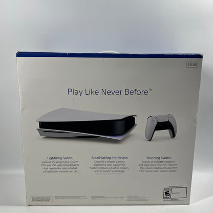 Sony PlayStation 5 Disc Edition PS5 825GB White Console Gaming System CFI-1215A