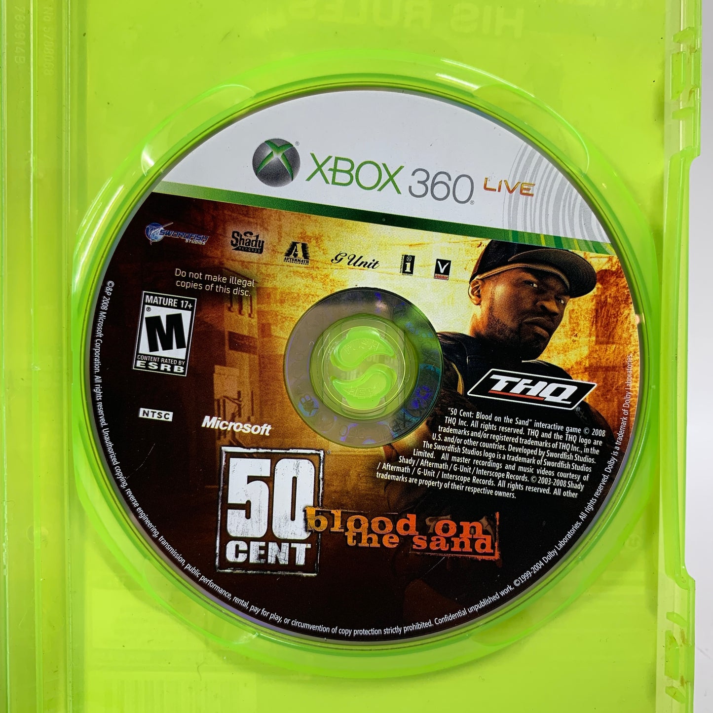50 Cent: Blood on the Sand (Microsoft Xbox 360, 2009)