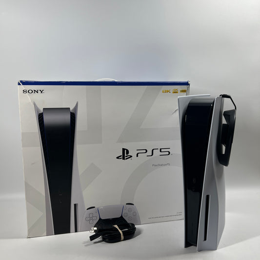Sony PlayStation 5 Disc Edition PS5 825GB White Console Gaming System CFI-1215A