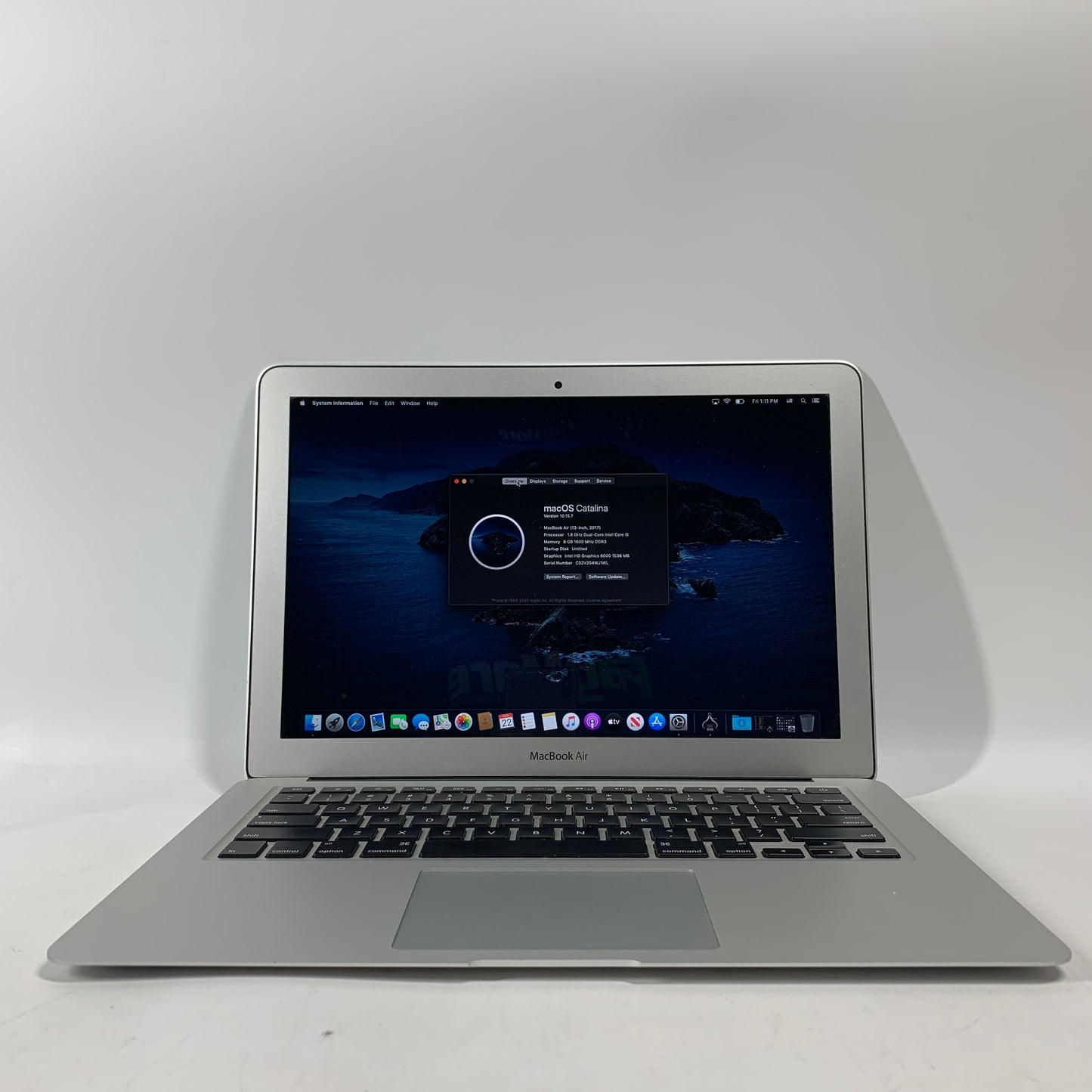 2017 Apple MacBook Air 13.3" i5 1.8GHz 8GB RAM 256GB SSD Silver A1466