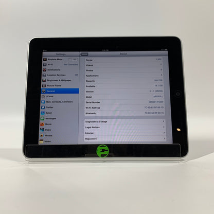 WiFi Only Apple iPad 1st Gen 32GB Silver MB293LL