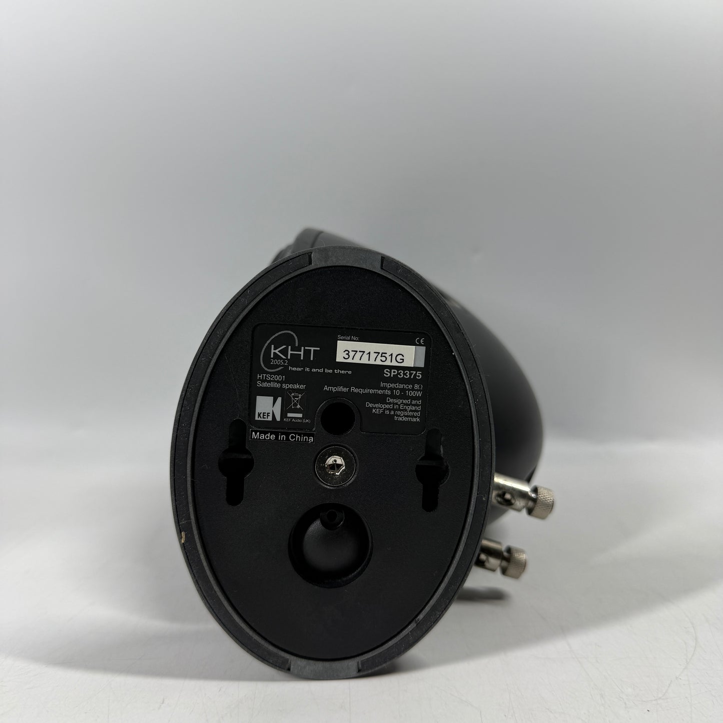 KEF KHT Egg Satellite Speakers HTS2001 UNTESTED