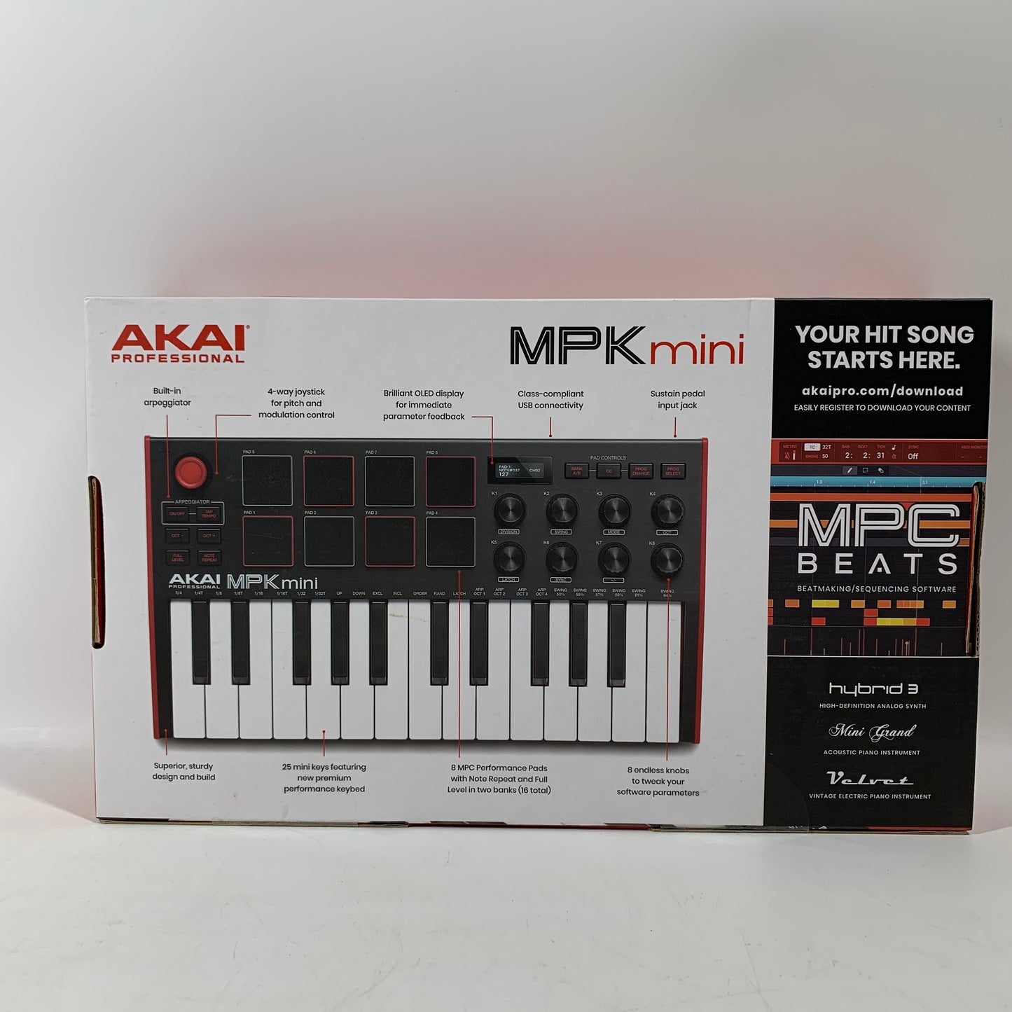 akai MPK Mini industry standard midi controller