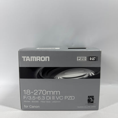 New Tamron 18-270mm F/3.5-6.3 Di II VC PZD For Canon EF Mount