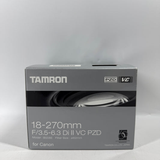 New Tamron 18-270mm F/3.5-6.3 Di II VC PZD For Canon EF Mount