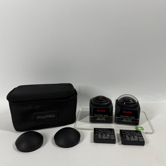 Kodak PIXPRO SP360 12.7MP 4K Action Camera Dual Pro Pack