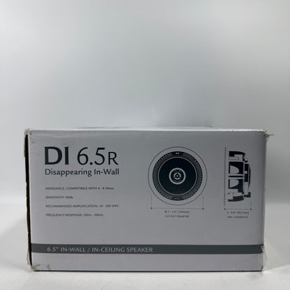New Definitive Technology DI 6.5r Disappearing In-Wall/In-Ceiling Speaker Black INWALLDI6.5R