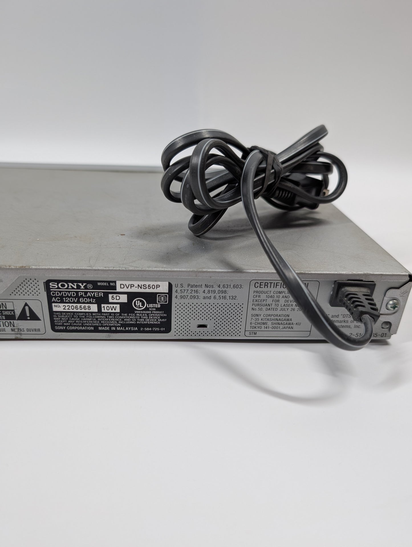 Sony DVP-NS50P DVD Player 
